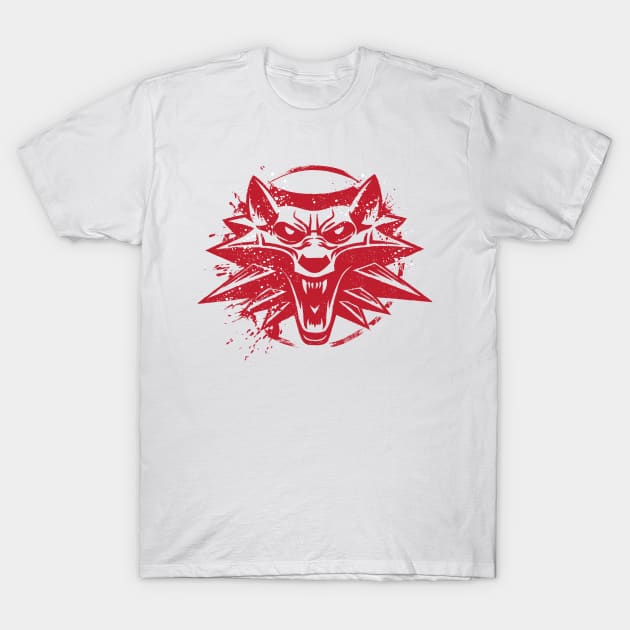 I am the witcher red T-Shirt by DrMonekers